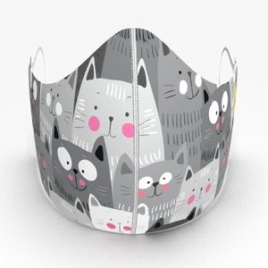 QUALITY BREATHABLE KIDS MASK - CAT LOVERS